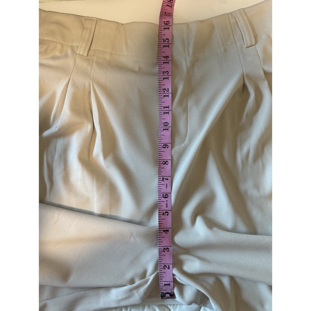Halara Wide Leg Waffle Work Trousers High Waist Dress Work Pants XXL Cream 1X - Picture 12 of 16